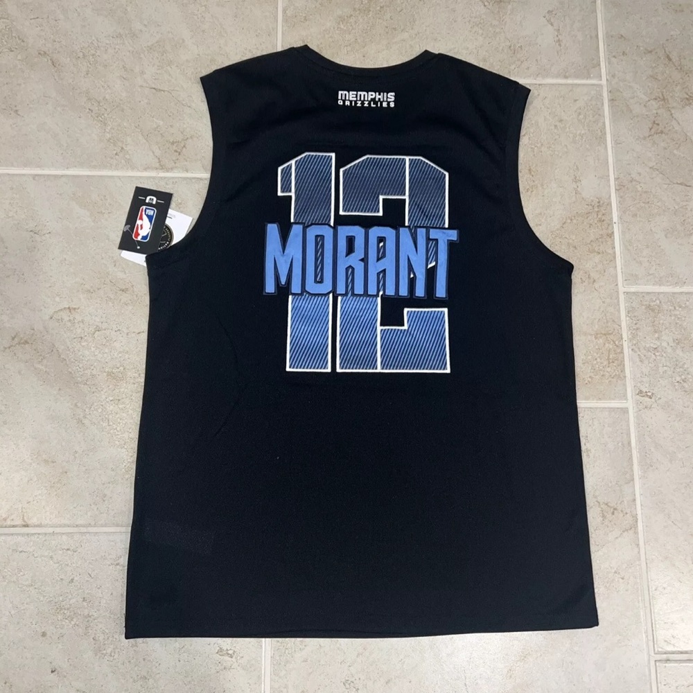 NBA JA Morant‎ #12 Memphis Grizzlies Black Size Large NWT